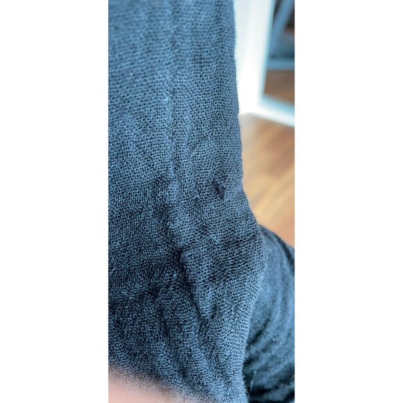 NWT Eileen Fisher Black ALine Cotton Gau - Picture 6 of 6